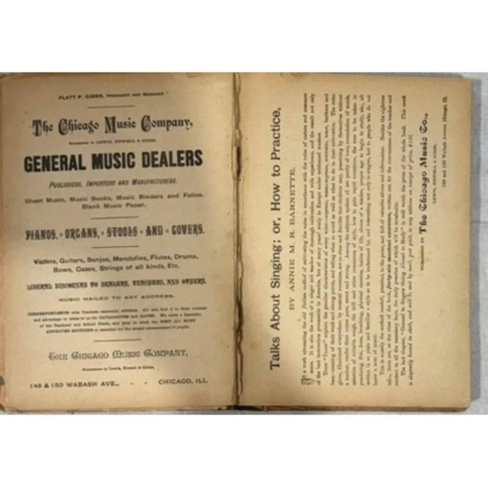 The Chicago Music Co. rare 1889